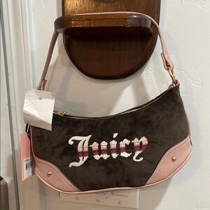 Juicy Couture Brown and Pink Women's Bag